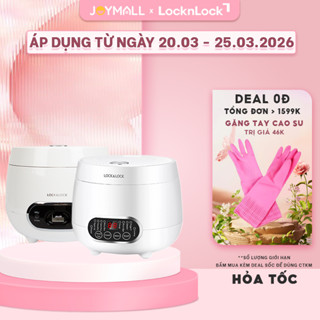 Nồi Cơm Điện Mini LocknLock EJR426WHT, EJR326WHT 0.8L, Hàng Chính Hãng, Dây Điện Tháo Rời - JoyMall