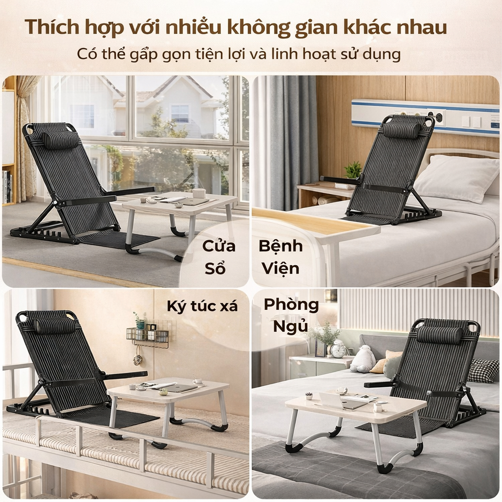 Ghế bệt tựa lưng, ghế bệt tựa lưng thư giãn, ghế bệt tựa lưng thư giãn gấp gọn, ghế ăn cho người già, ghế gấp bệnh nhân | BigBuy360 - bigbuy360.vn