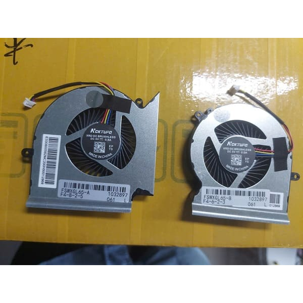 Fan Quạt Tản Nhiệt GPU + GPU Laptop MSI GE65 Raider GL65 GP65 Leopard MS-16U1 MS-16U2, Leopard GL65-