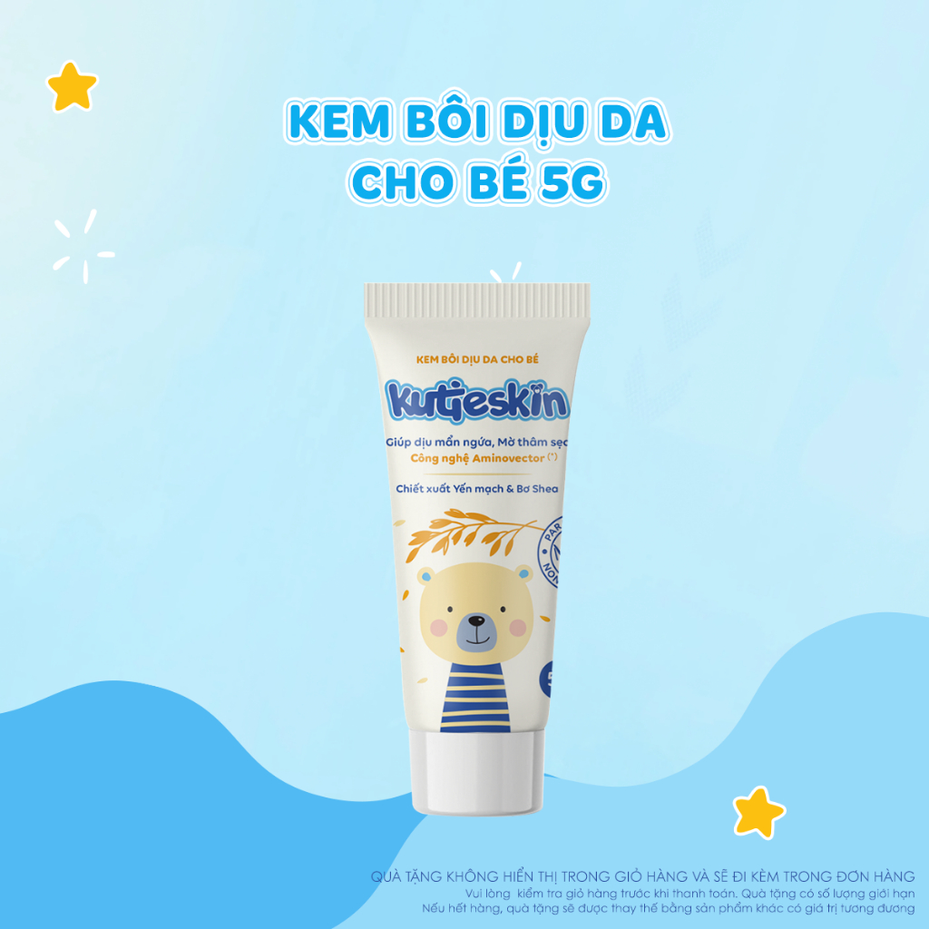 Kem bôi dịu da Kutieskin 5g cho bé (Kem bôi mẩn ngứa - hăm)