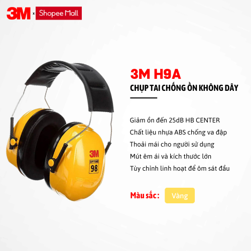 Chụp Tai Chống Ồn Đeo Qua Đầu 3M H9A