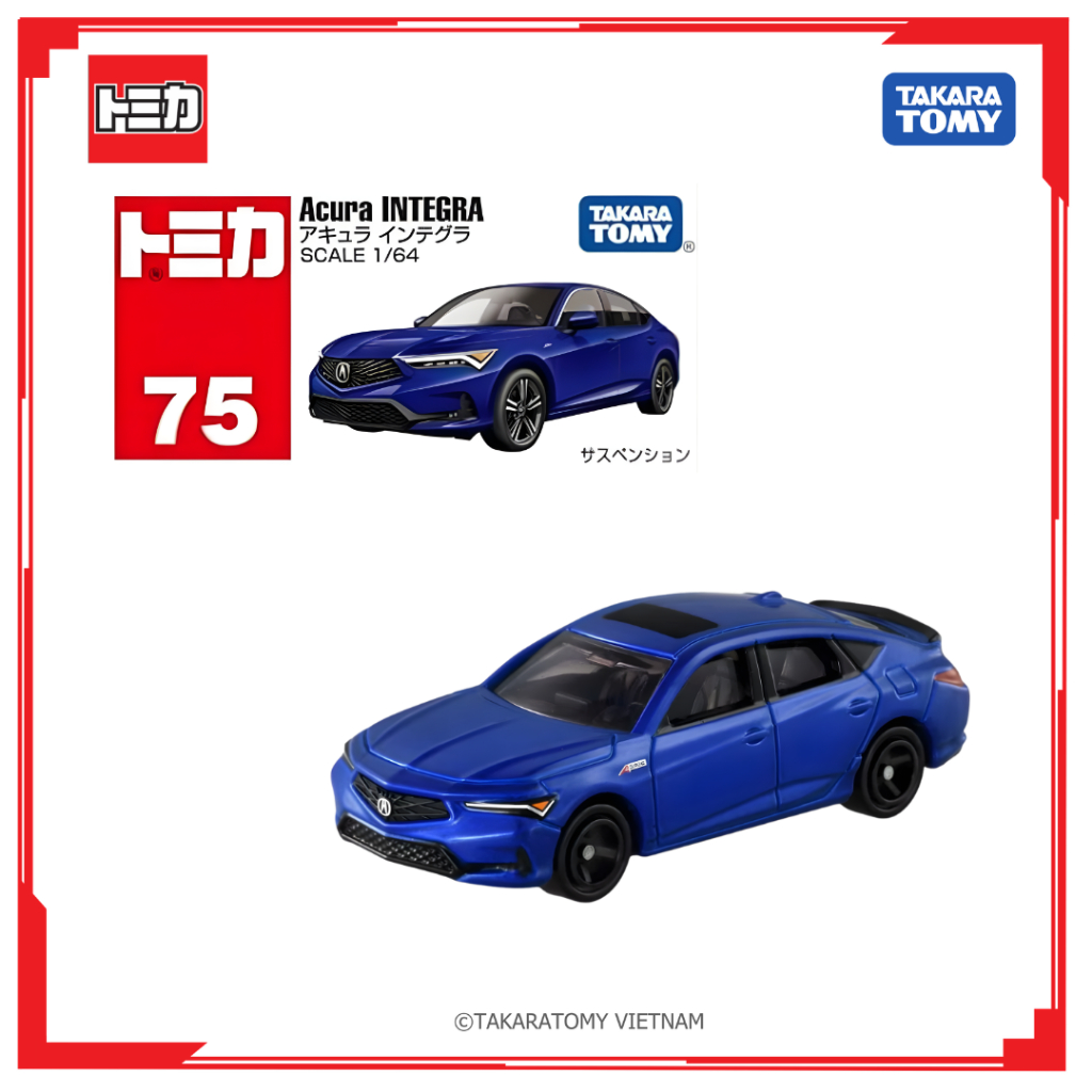 Xe mô hình TOMICA No.75-13 HONDA ACURA INTEGRA (BOX) 228400 Fullbox Chính Hãng Takara Tomy - Victoys