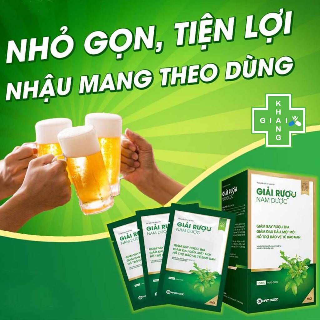 Dung dịch uống bảo vệ gan, thần kinh và hệ tiêu hóa khỏi tác hại của rượu bia ByeSay Nam Dược (Hộp 6