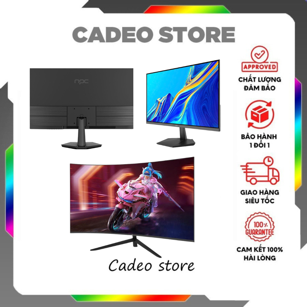 Màn Hình NPC 27 Inch 120Hz Phẳng / 144Hz Cong – Full HD, Viền Mỏng, Gaming Mượt
