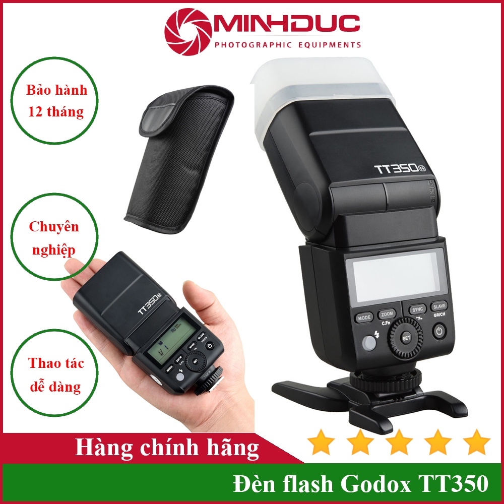 Đèn flash Godox TT350 Chính hãng bảo hành 12 tháng