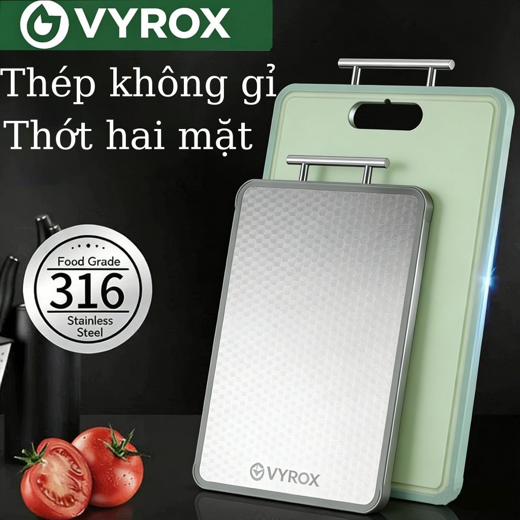 VYROX 316Thớt thép không gỉ cho nhà bếp Dễ dàng làm sạch kéo cắt xương gà/【316】stainless steel chopp