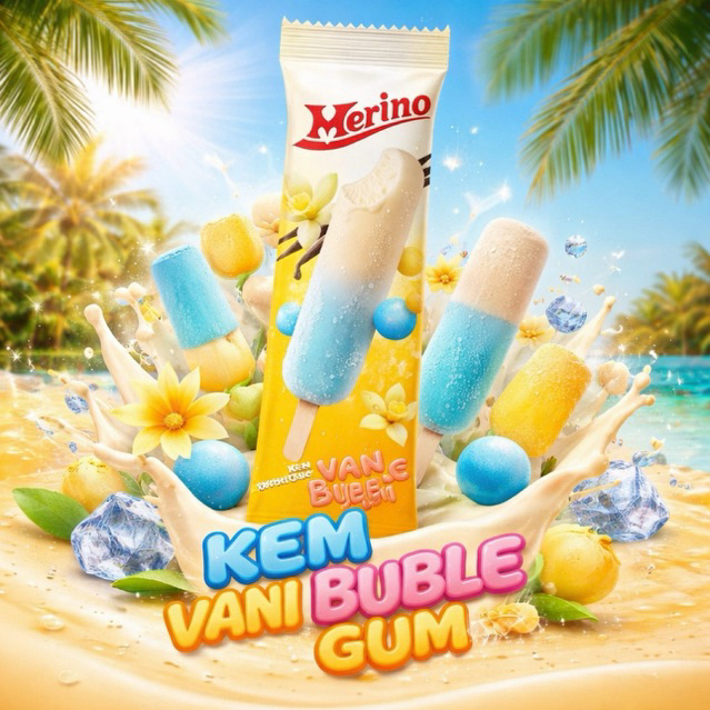 Kem Merino vani bubble gum