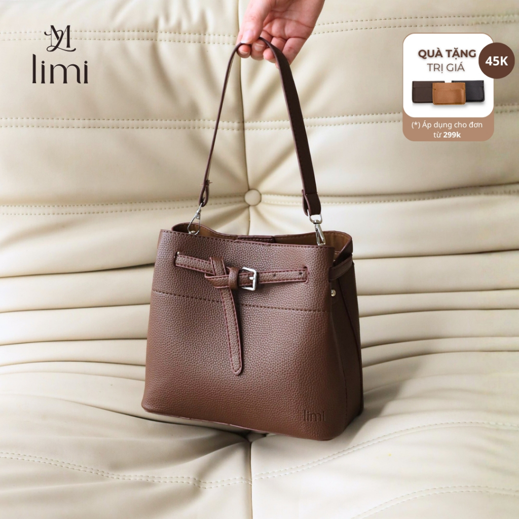 [DEAL MỞ BÁN] Túi xách nữ đeo vai LIMI (3 màu) tote da mini nhỏ xinh xách tay trẻ đi chơi LUCY | BigBuy360 - bigbuy360.vn