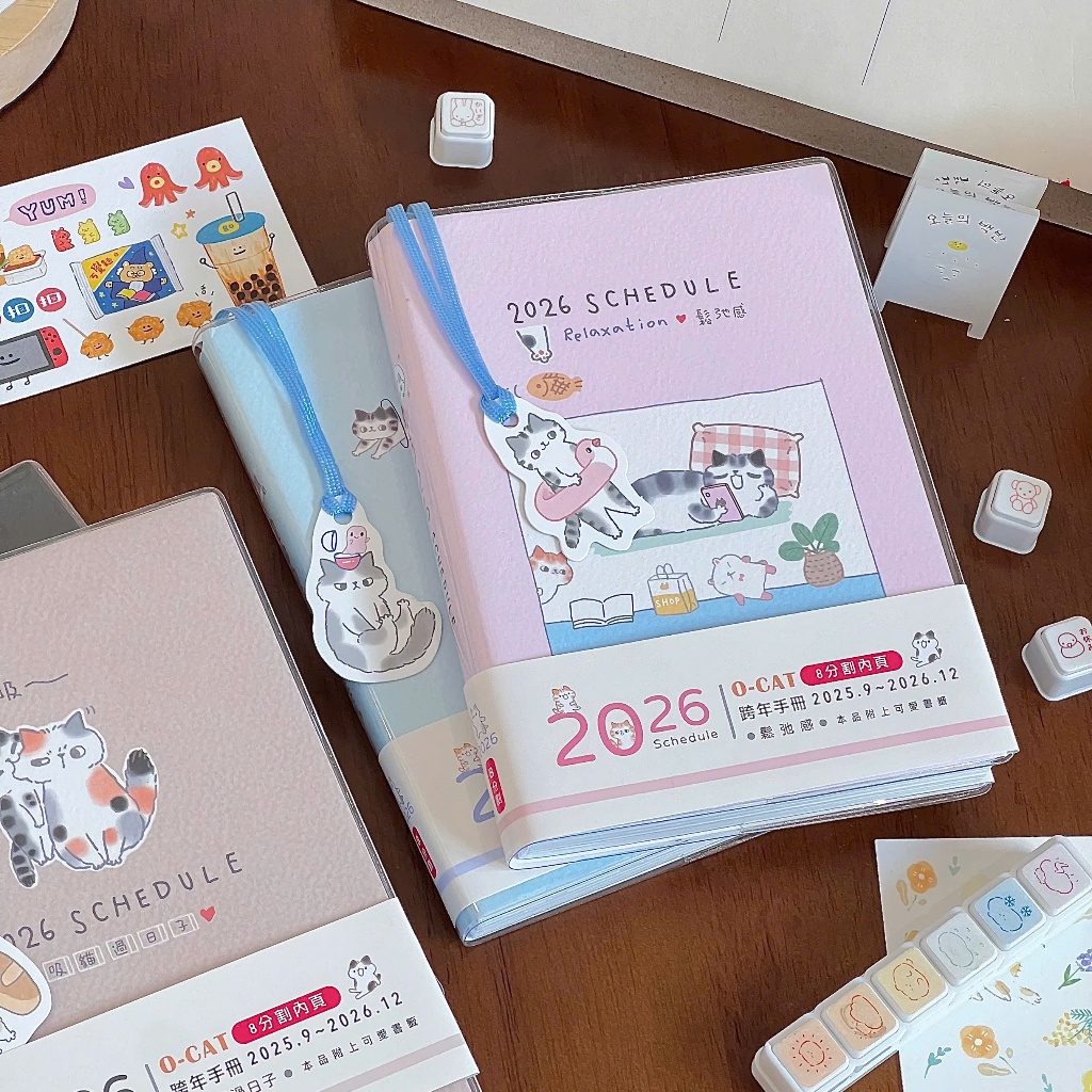 Sổ planner A5 2026, sổ lập kế hoạch cả năm, Lịch Ghi Chú, Bullet Journal, Giao Màu Ngẫu Nhiên