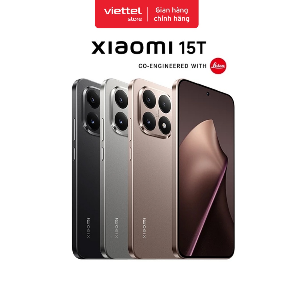 Điện thoại Xiaomi 15T 12GB + 512GB Chính hãng | Thiết Kế Thân Máy Bo Tròn Thanh Lịch | Màn hình 6.83" Bảo Vệ Mắt | BigBuy360 - bigbuy360.vn