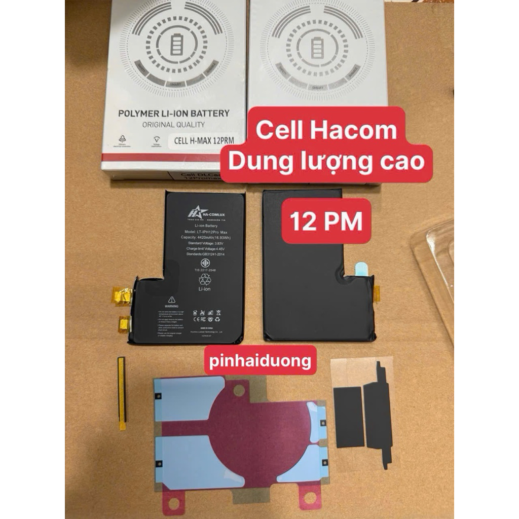 Cell Dung Lượng Cao Hacom 12 PM