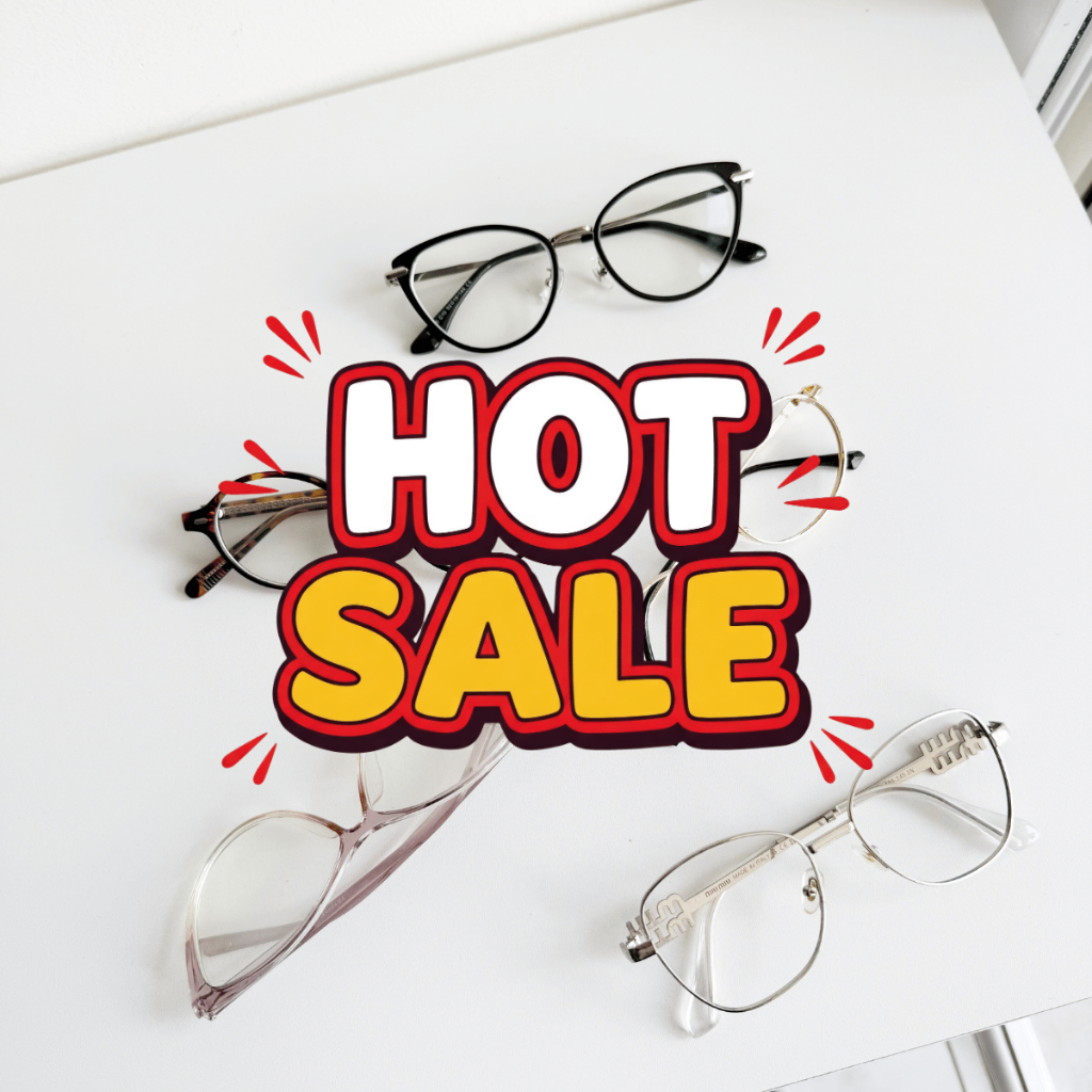 [SALE] Gọng kính kèm tròng cắt sẵn có độ giá ưu đãi Tiệm Kính Hinhy