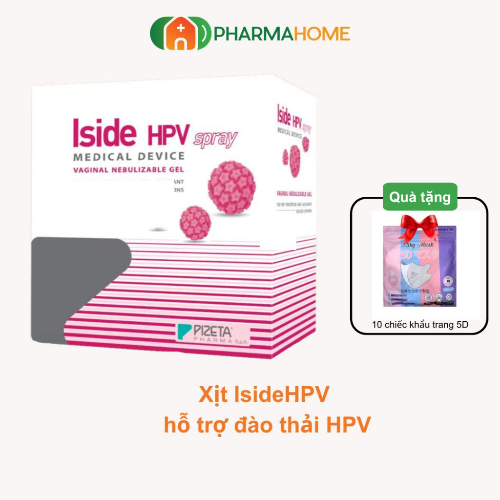 [Quà tặng] Gel Xịt Iside HPV - Hỗ Trợ Tăng Đào Thải HPV, Cân Bằng pH, Tăng Cường Miễn Dịch (1 Bình X