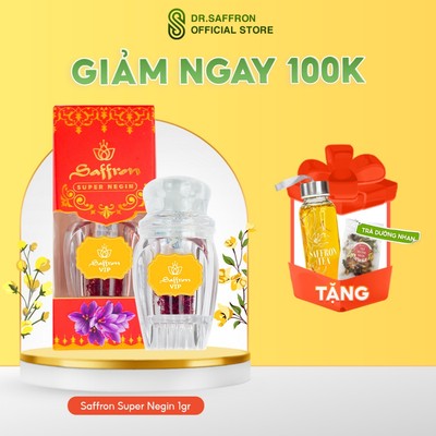 1.0 Gr Saffron GEM Super Negin |Nhụy hoa nghệ tây chính hãng