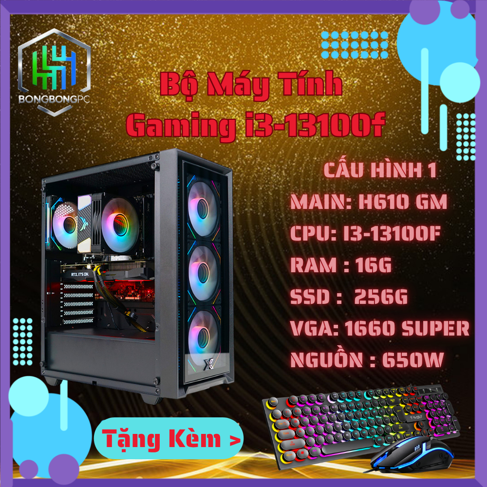 Bộ Máy Tính Gaming Dễ Dàng Nâng Cấp i3-13100F