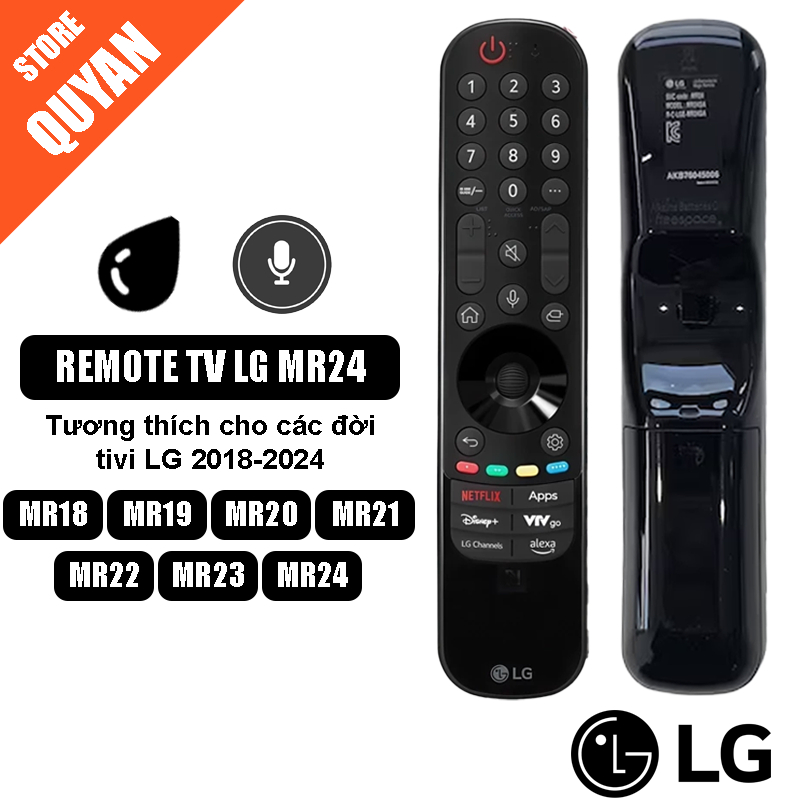 Remote TV LG MR24 dùng cho TV LG 2018-2024 có chuột bay giọng nói