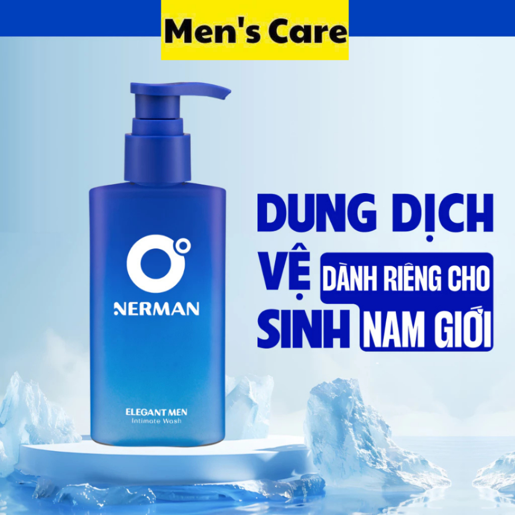 Dung Dịch Vệ Sinh Nam Nerman 0 Độ Hương Nước Hoa 100ml Làm Sạch Dịu Nhẹ Thơm Mát