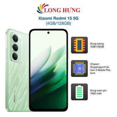 Điện thoại Xiaomi Redmi 15 5G (4GB/128GB) - Hàng chính hãng