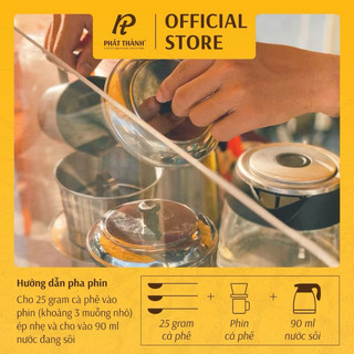 Cà phê Phát Thành xay sẵn truyền thống PT03 - CHUYÊN PHA PHIN - Chuyên quán - Hậu đậm đà, đắng vừa phải - Gói 500g
