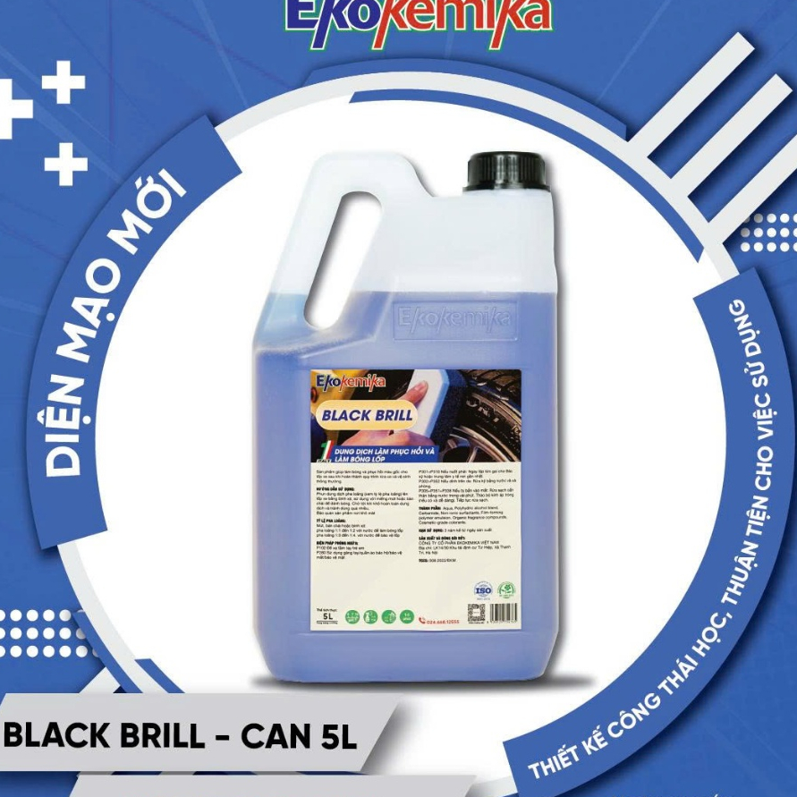 Dung dịch làm bóng, bảo dưỡng lốp BLACK BRILL-5L