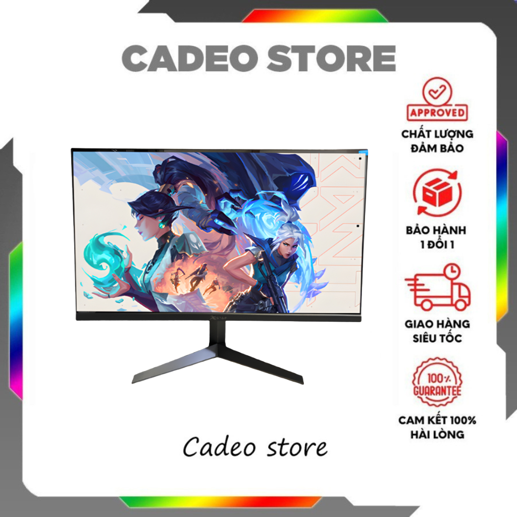 Màn Hình Xstar 24 Inch 144Hz – Full HD, Gaming Mượt, Viền Mỏng, Giá Tốt