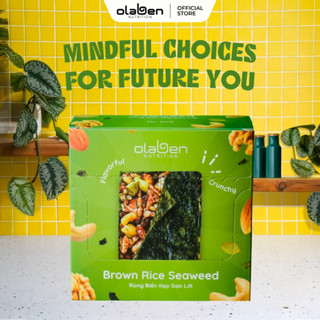 Hộp 10 Thanh 25g Bánh Rong Biển Kẹp Gạo Lứt - Seaweed Brown Rice Bar