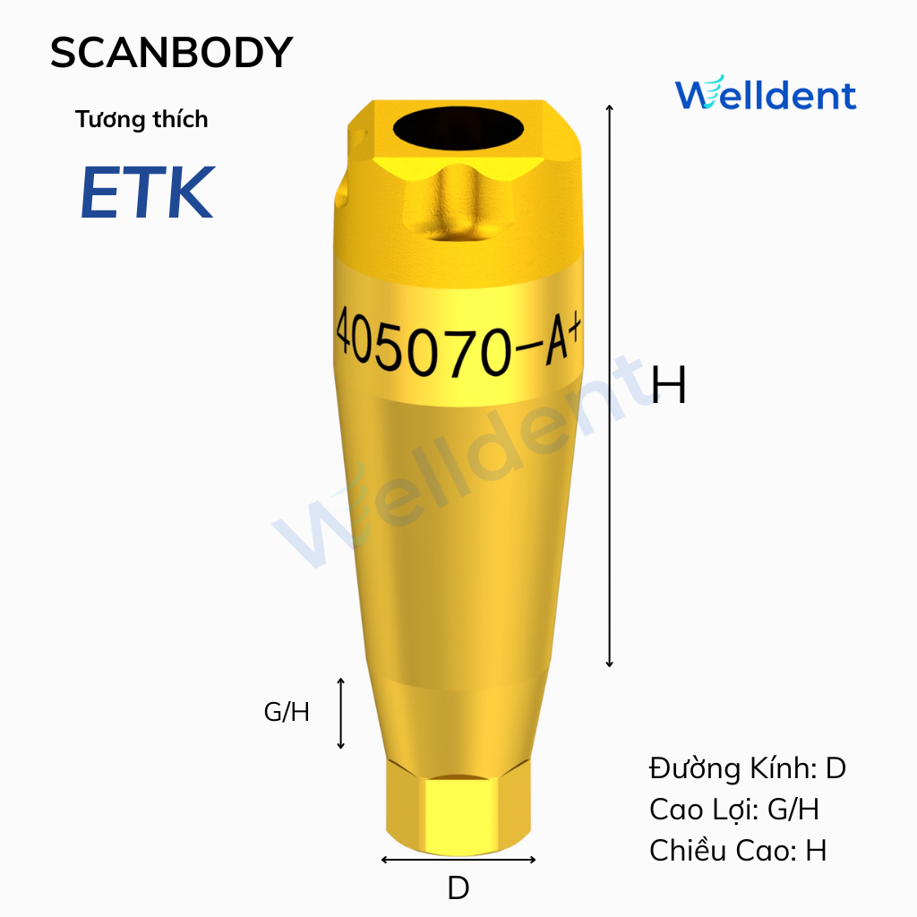 Scanbody – Tương thích với ETK Implant System