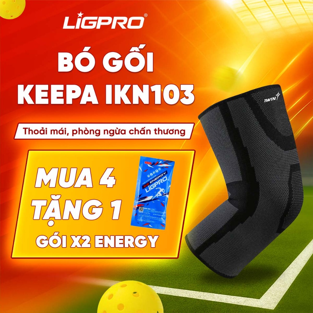 Bó Gối Thể Thao iWin Keepa IKN103 Bảo Vệ Khớp Gối Gym Bóng Chuyền Cầu Lông Chạy Bộ Pickleball Tennis