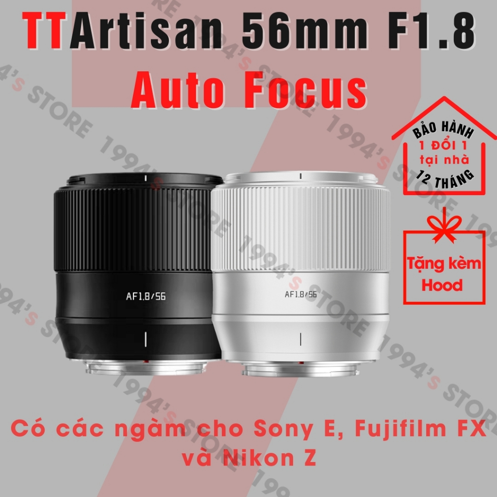 Ống kính TTArtisan AF 56mm F1.8 Auto Focus - Lens chuyên chân dung lấy nét tự động dành cho Fujfilm 