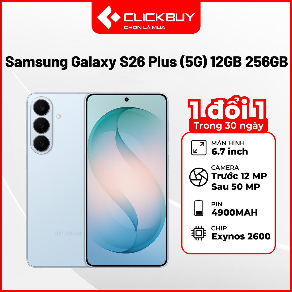 Điện Thoại Samsung Galaxy S26 Plus (5G) 12GB 256GB Chính Hãng | BigBuy360 - bigbuy360.vn