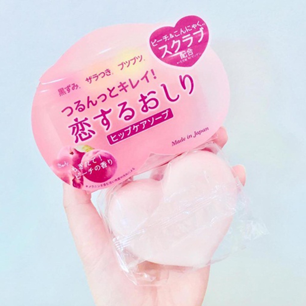 Pelican Japan Peach Hip Care Soap 80g Làm Sáng Da, Giảm Thâm Mông