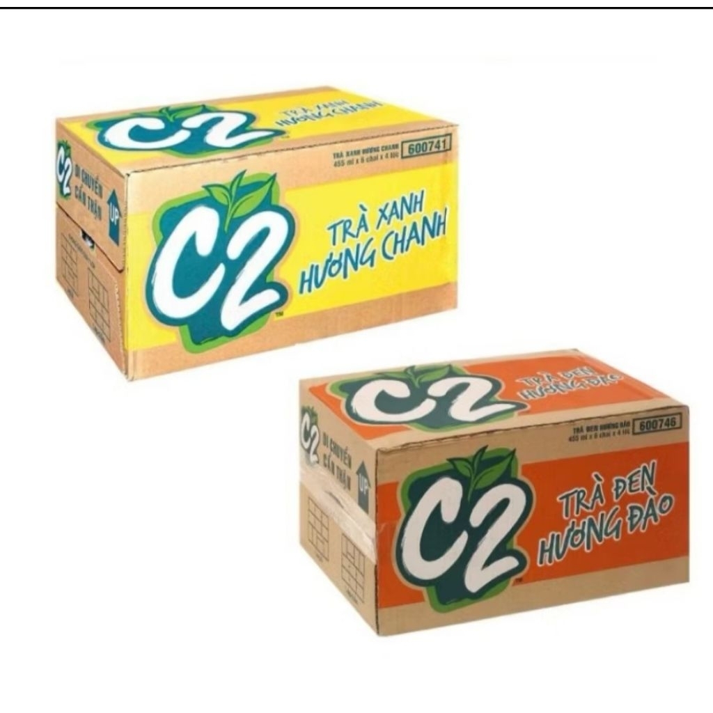 thùng 24 chai trà xanh C2 chai 355ml ( trà xanh C2 date mơi)