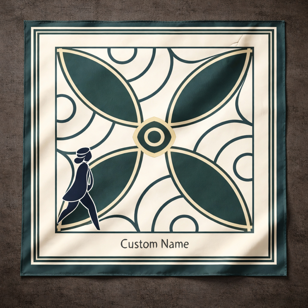 Custom Name Silk Scarf, Personalized Luxury Scarf, Custom Gift for Her, Elegant Neck Scarf, Unique F