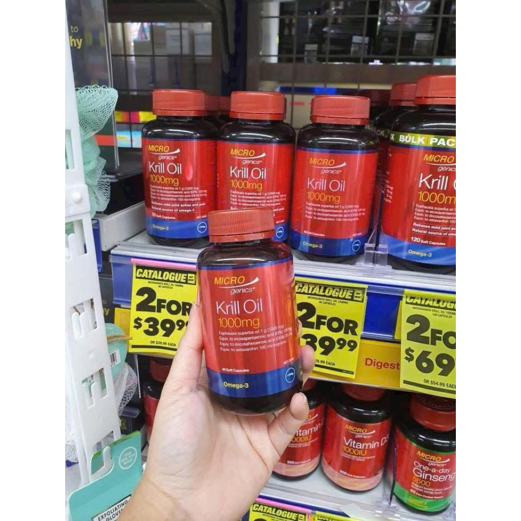 DẦU NHUYỄN THỂ ĐỎ Krill oil 1000mg