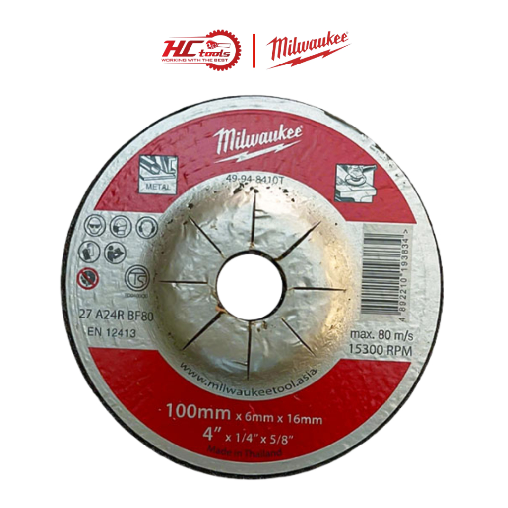 Đĩa mài kim loại Milwaukee 49-94-8410T (100x6x16mm) - HCTools VN