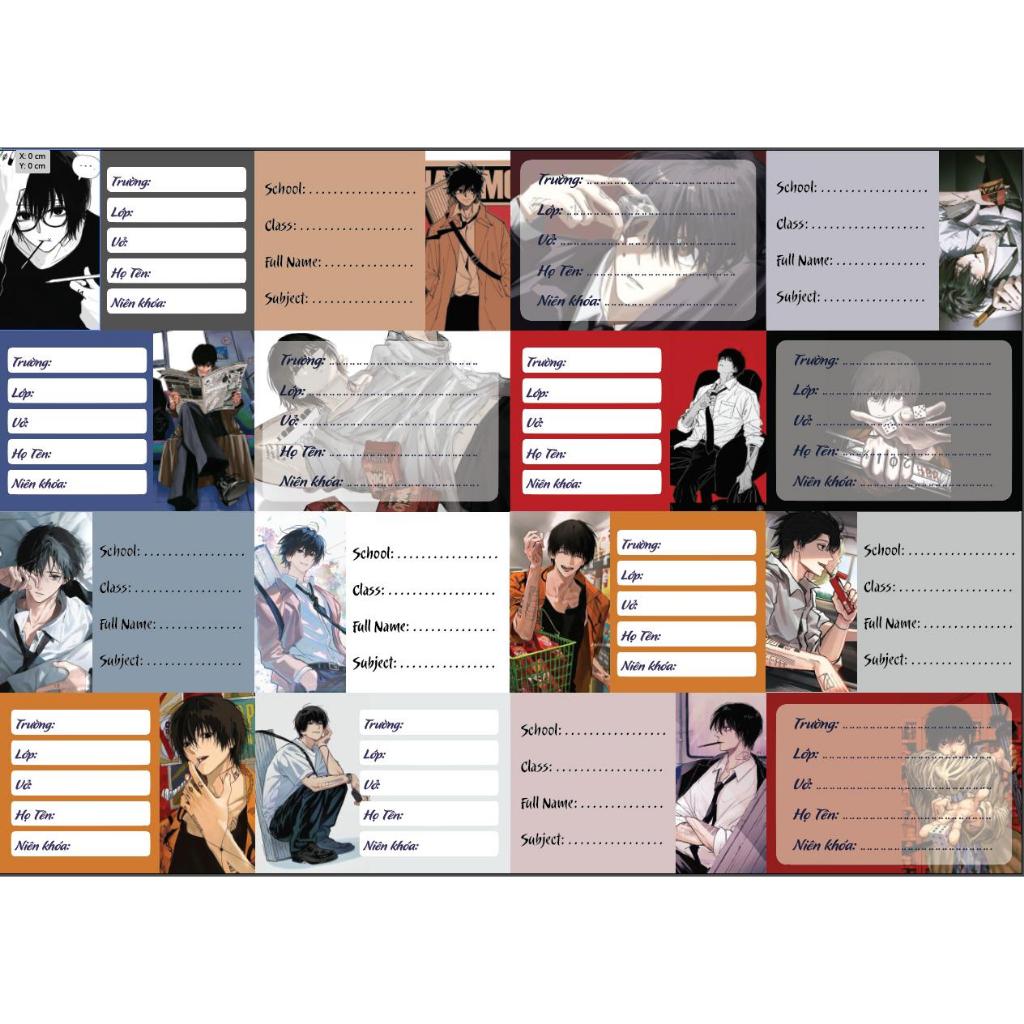 Nhãn vở 16c Nagumo-Sakamoto Days (Hàng thiết kê)