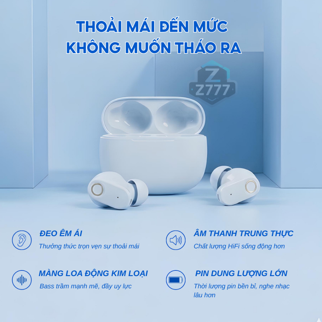 Tai Nghe Bluetooth Z5 Pro Thế Hệ Mới Chống Ồn Kèm Mic Sử Dụng 6h, Tai Nghe Không Dây TWS 5.4 | BigBuy360 - bigbuy360.vn