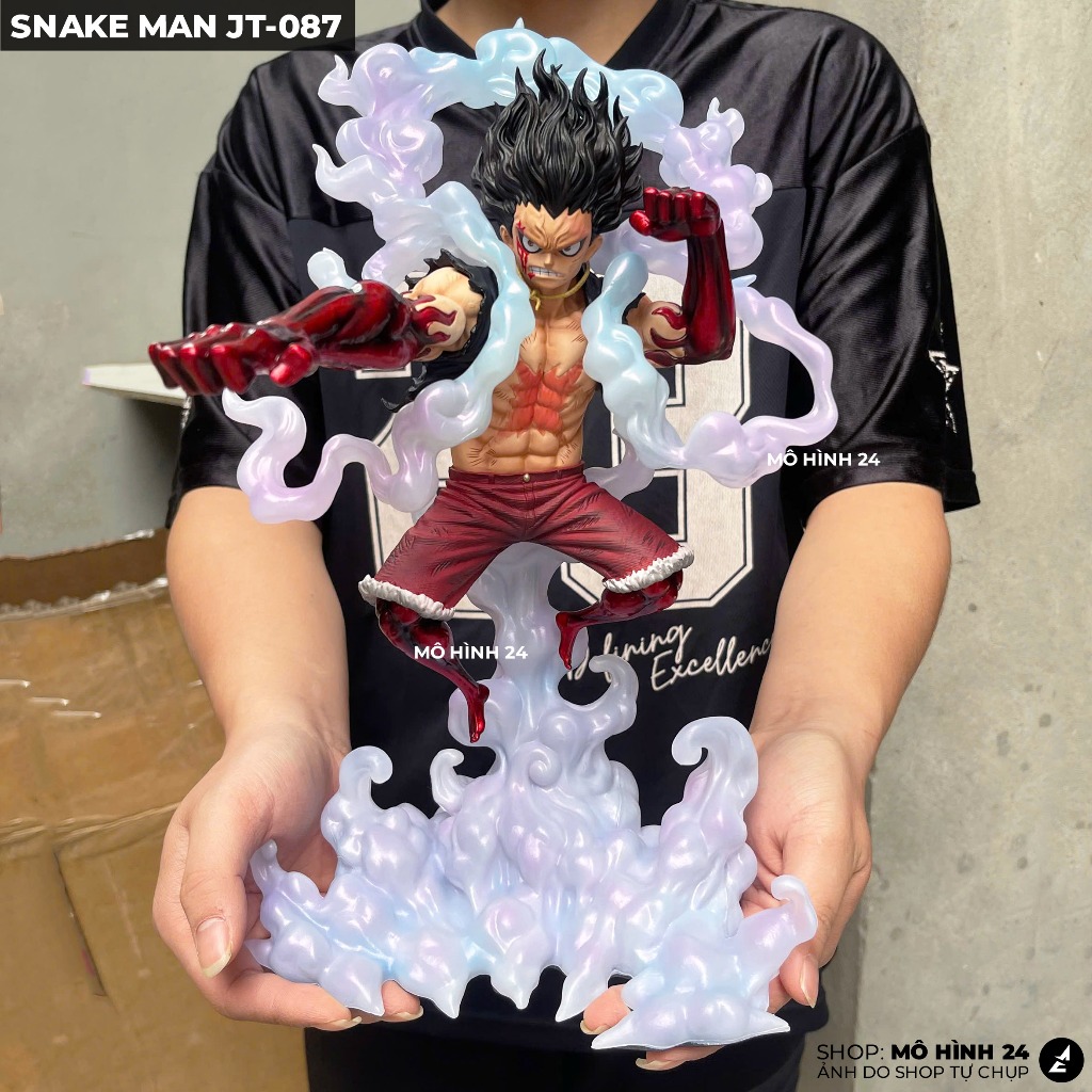 [CHÍNH HÃNG] Mô hình Luffy Snake Man JT-087 cao 32cm one piece đồ chơi trang trí decor Luffy Gear 4 