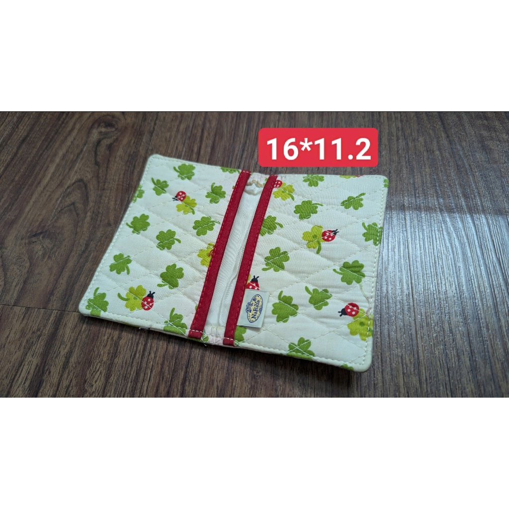 Bóp vải mini đựng card thẻ tiền, ví vải cầm tay nhỏ xinh cỏ 4 lá hàng si thanh lý secondhand