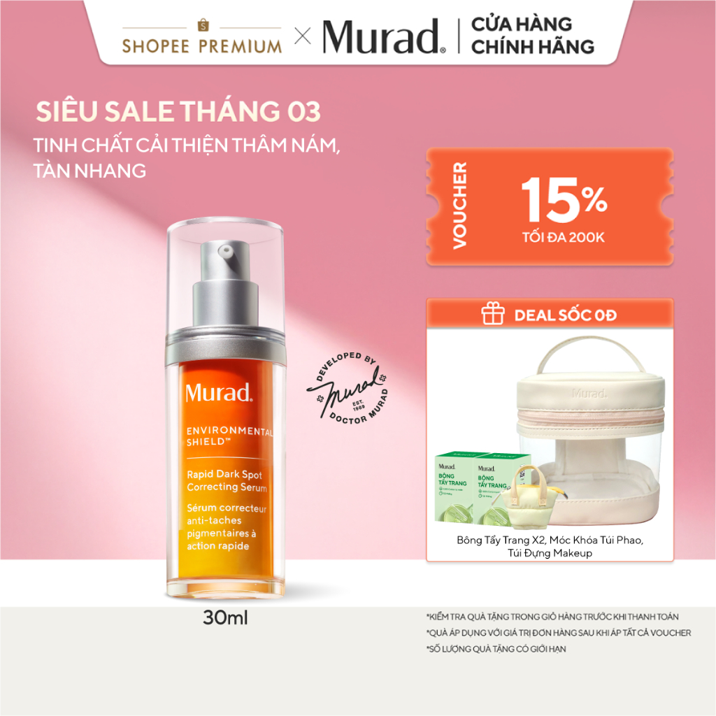 Tinh chất hỗ trợ làm mờ vết nám Murad Rapid Dark Spot Correcting Serum 30ml