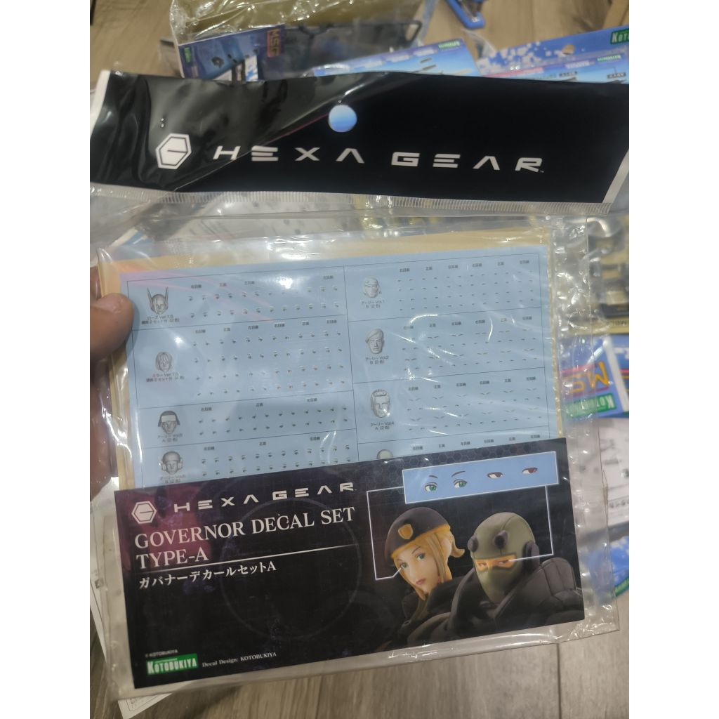 Decal Kotobukiya Hexa Gear Governor Decal Set A (Type-A). 
