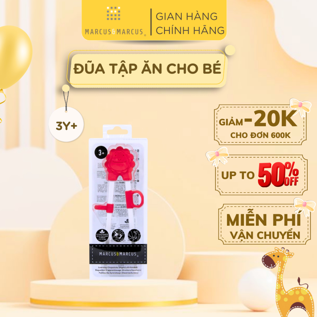 Đũa Tập Ăn Cho Bé Marcus & Marcus, Từ 3 Tuổi - Marcus