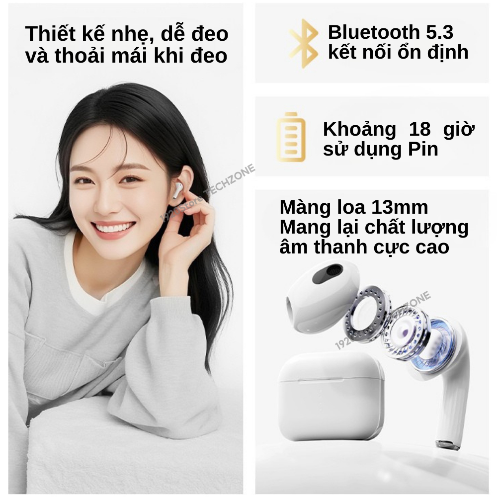 Tai Nghe Bluetooth TWS EB710, Nghe Nhạc 20H, Kháng Nước IPX4 - Chính Hãng ROCK | BigBuy360 - bigbuy360.vn