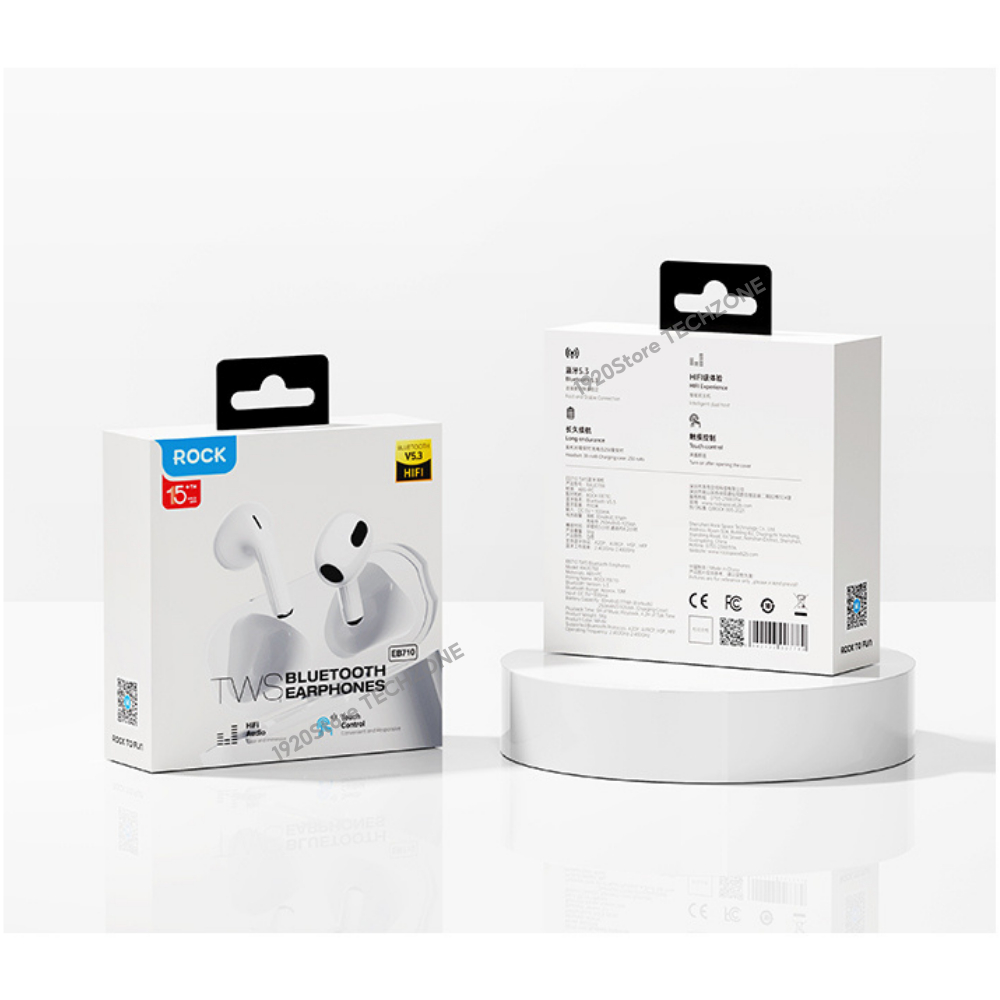 Tai Nghe Bluetooth TWS EB710, Nghe Nhạc 20H, Kháng Nước IPX4 - Chính Hãng ROCK | BigBuy360 - bigbuy360.vn