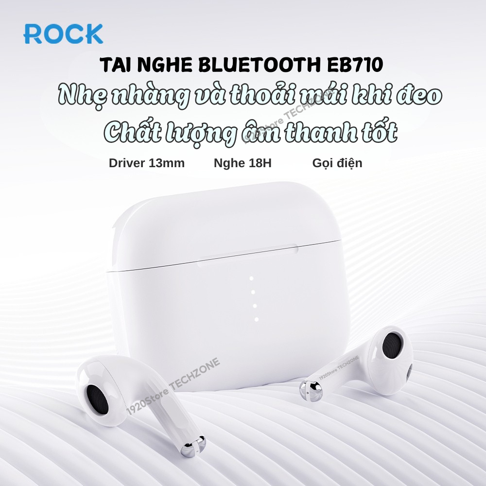 Tai Nghe Bluetooth TWS EB710, Nghe Nhạc 20H, Kháng Nước IPX4 - Chính Hãng ROCK | BigBuy360 - bigbuy360.vn