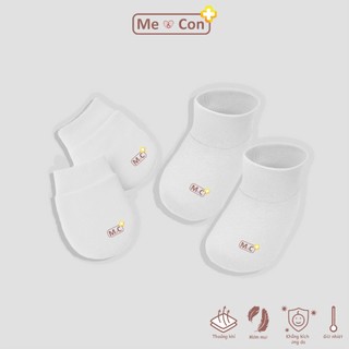 Bao tay bao chân đơn sắc cho bé sơ sinh từ 0-6 tháng với chất vải cool air mềm mịn