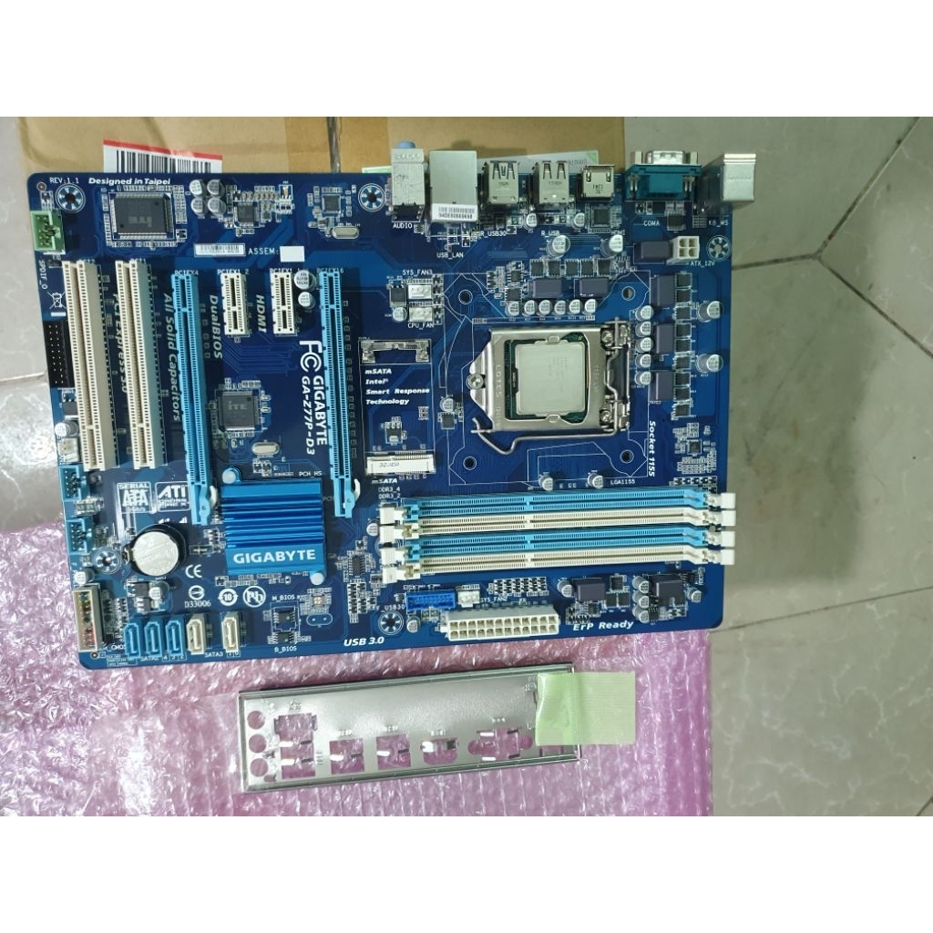 Combo main gigabyte Z77 +intel core i7 2600,khỏe giá rẻ,Linh kiện nhập Nhật,hàng như hình ảnh