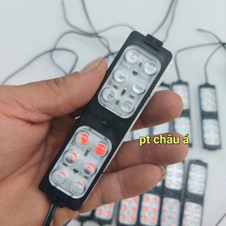 LIUOOP Đèn cảnh báo Police 2 màu chớp nóc, đèn nháy xanh-đỏ, vàng-đỏ, trắng-đỏ, điện 12v/24v, ưu tiên cảnh báo==
