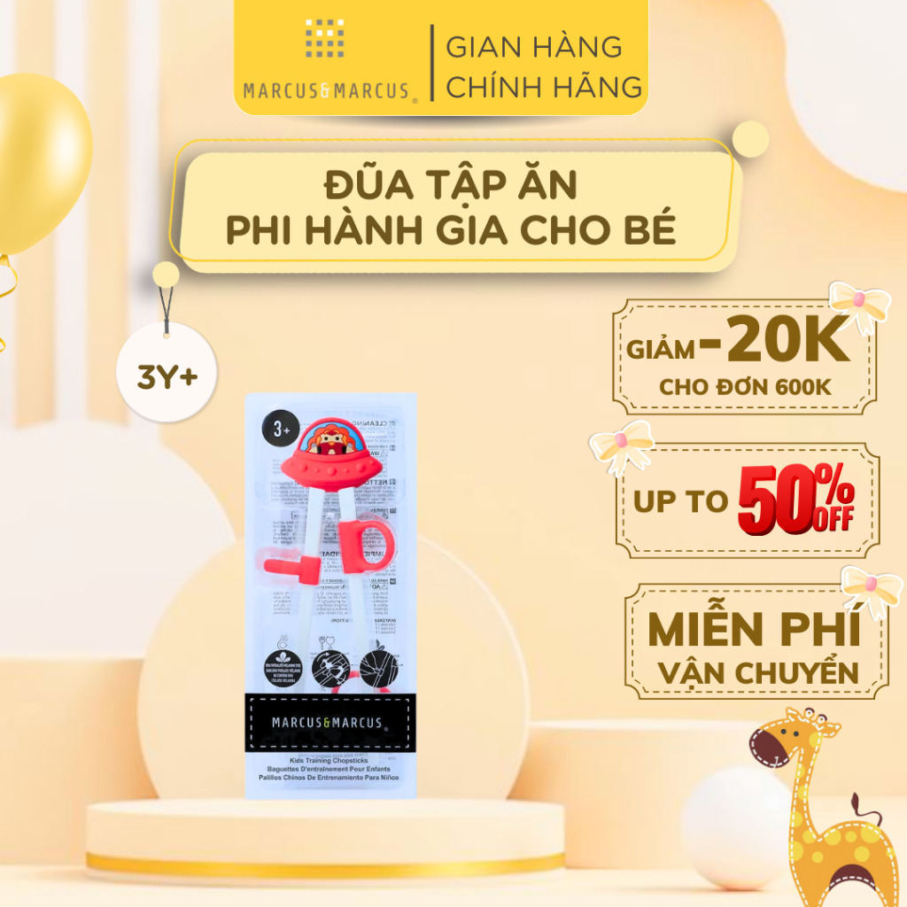 Đũa Tập Ăn Phi Hành Gia Cho Bé Marcus & Marcus, Từ 3 Tuổi – Marcus