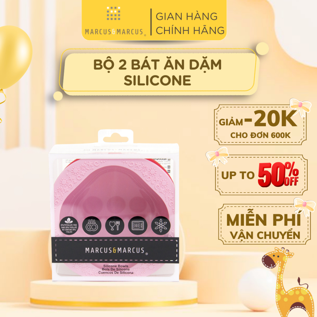Bát Ăn Dặm Silicon Set 2 Cái Cho Bé Marcus & Marcus - Marcus & Pokey